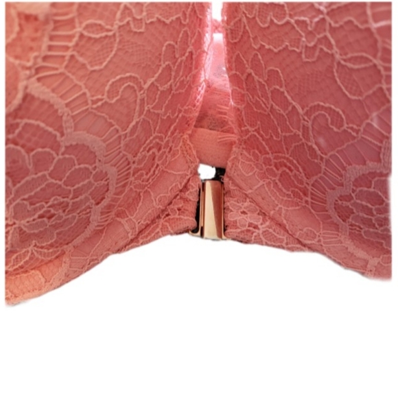 NWT, Victoria's Secret Front Closure Bra Sz 34D Push-up Racer Back Lace - Picture 4 of 5